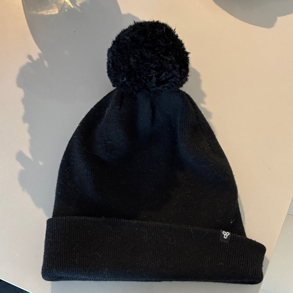 TNA Black Kids Pom-Pom Hat